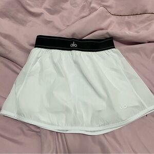 ALO Yoga White Skater Skirt